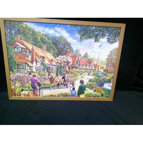 116 - Framed 1000 piece jigsaw