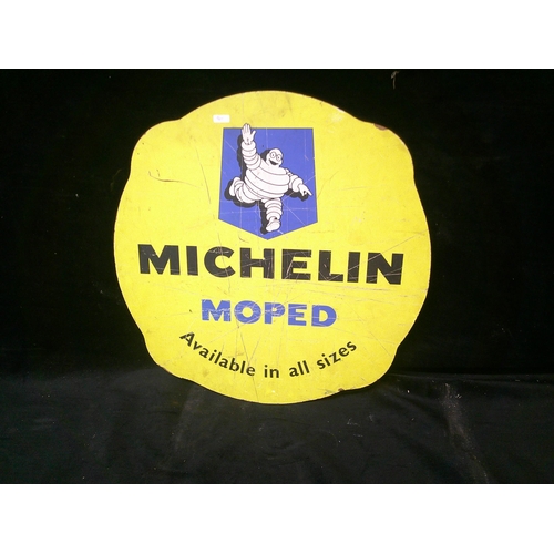 154 - Original Michelin moped cardboard sign 53cm diameter