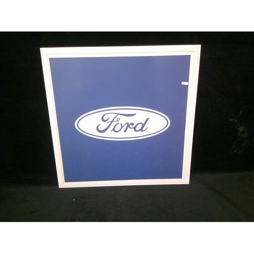 61 - Large framed Ford sign 60cm square