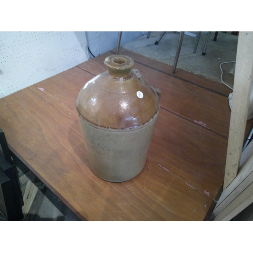 22 - Large stoneware flagon, handle missing 41cmH