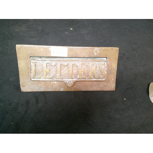 37 - Brass letter box