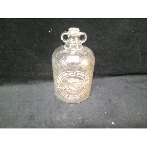 39 - Leighton & Son large glass bottle