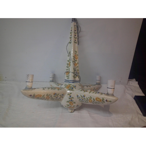 28 - Large ceramic candleabra 70cmH X 65cmW