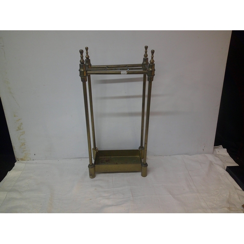 40 - A brass stick stand 64cmH