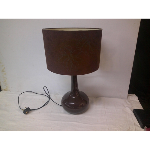 5 - Tall pottery table lamp 60cmH