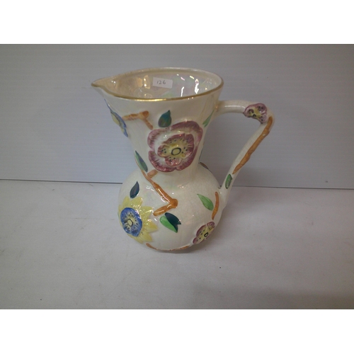 126 - Arthur Wood lustre jug 21cmH