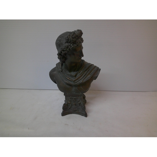 142 - Roman Emperor bust 32cmH