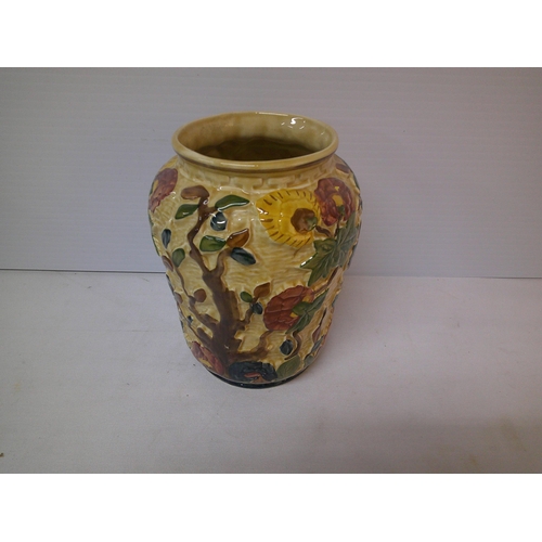 220 - Indian tree vase 17cmD X 23cmH