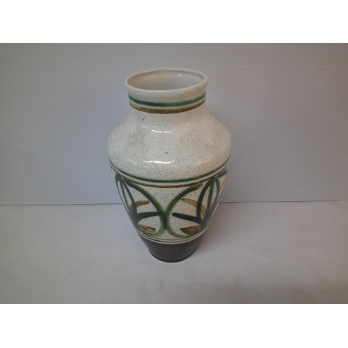 32 - Tall decorative pottery vase 34.5cmH