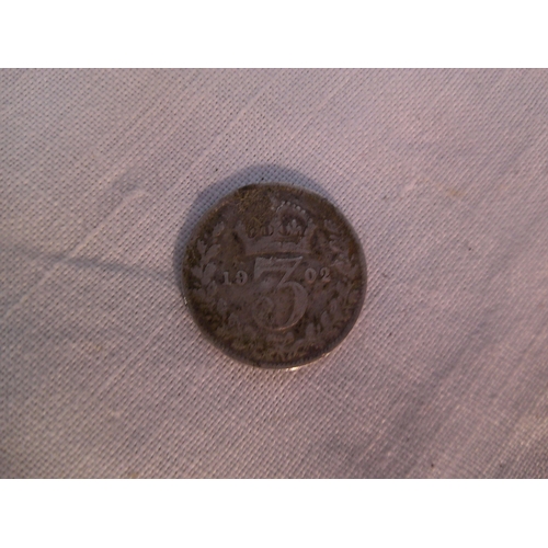 75 - Three pence piece 1902