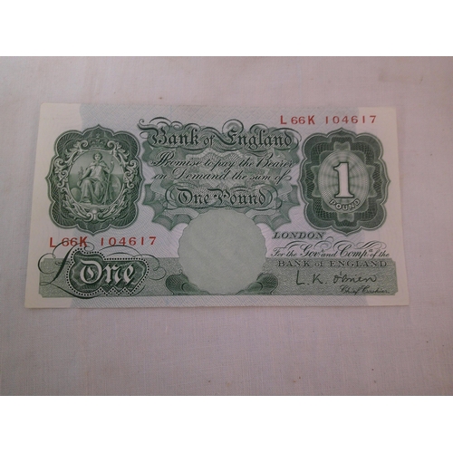 85 - Bank of England £1 note