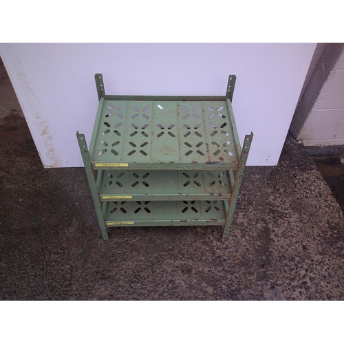 290 - Retro industrial shelving 52cmH X 54cmW