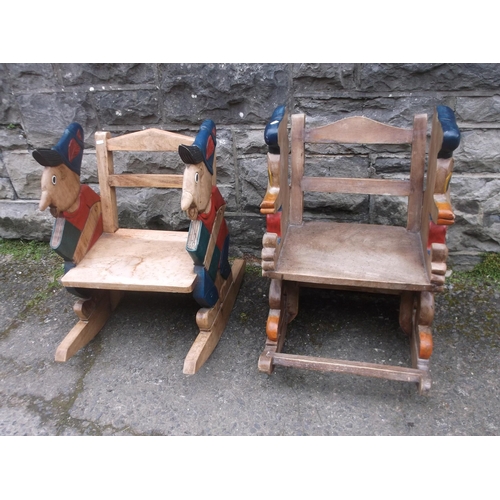 304 - Two Disney themed children's rocking chairs