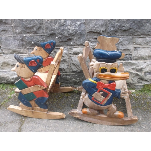 304 - Two Disney themed children's rocking chairs