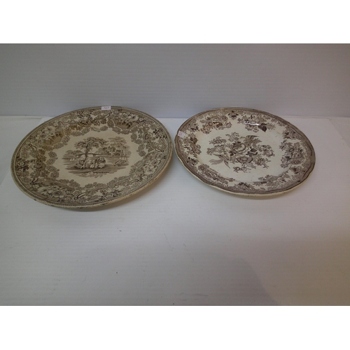 56 - Two Victorian plates largest 27cmD