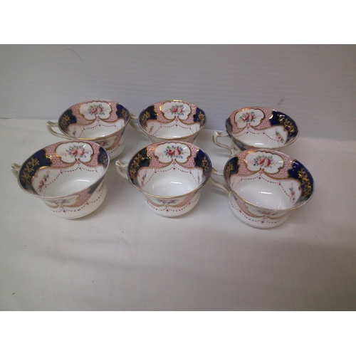 46 - Six bone china tea cups