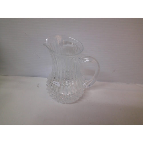 70 - Large crystal glass jug