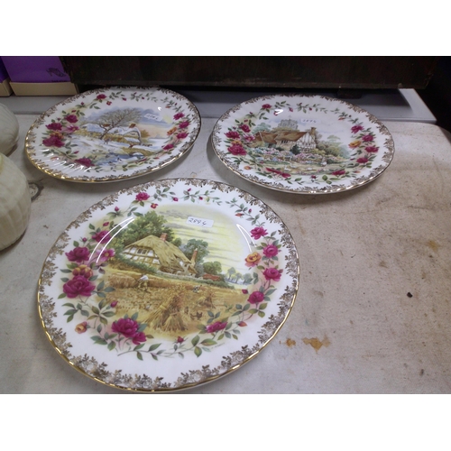 293 - Three Royal Albert seasons plates - 20.5cmD