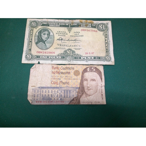 349 - Two vintage bank notes