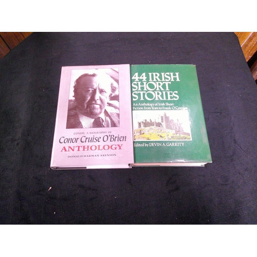 154 - Two books, Biography of Conor Cruise O'Brien & 44 short stories by Devin Garrity