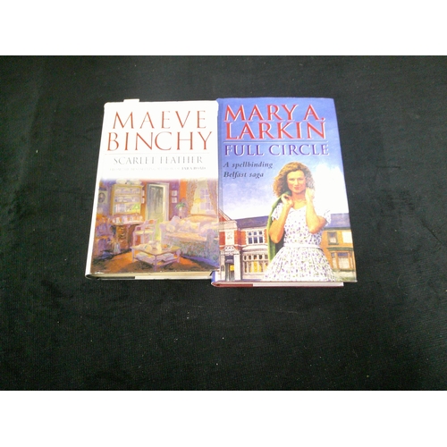 172 - Two books, Scarlet Feather by Maeve Binchy & Full Circle by Mary Larking - 1st editions