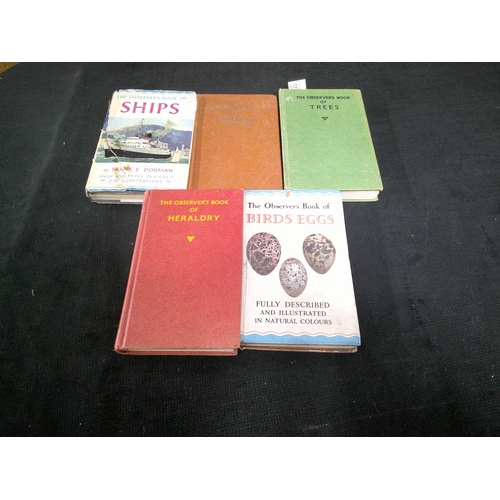 181 - Five books - 1950's to 1970's Observers Pocket Books (various topics)