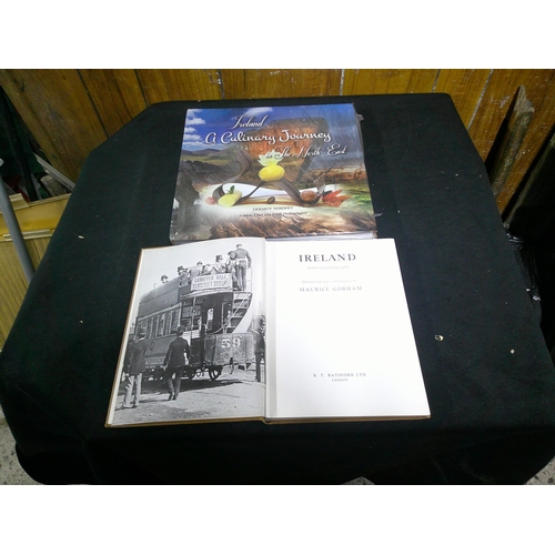 208 - Two Irish Books, A Culinary Journey in the North East - 1st edition & Ireland from old photographs -... 