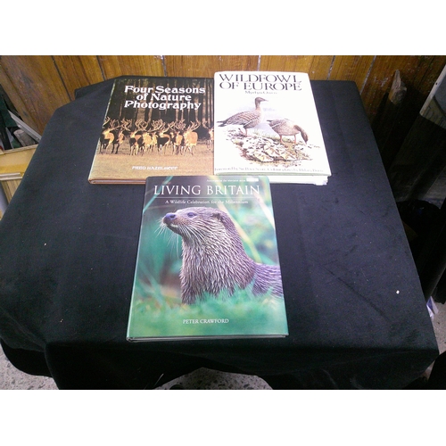 217 - Three coffee table books - Wildlife of Europe, Living Britain, Four Seasons of Nature Photography