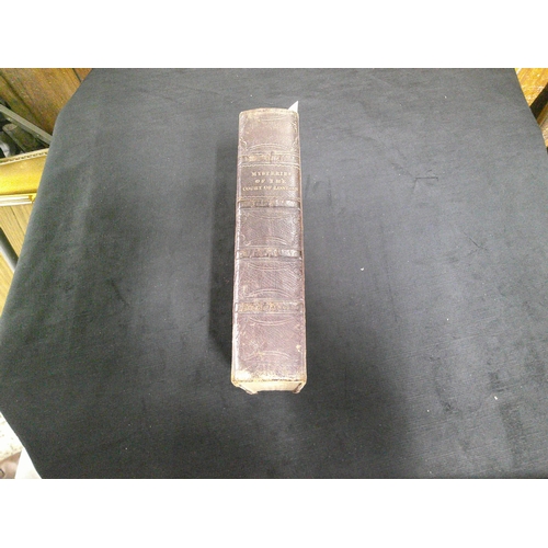 33 - Mysteries of the Court of London by George W Reynolds, two volumes in one binding. First page of vol... 