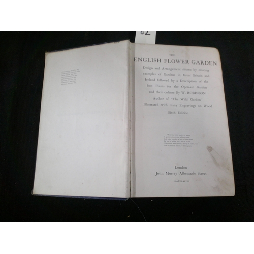 82 - The English flower garden by W Robinson published 1898