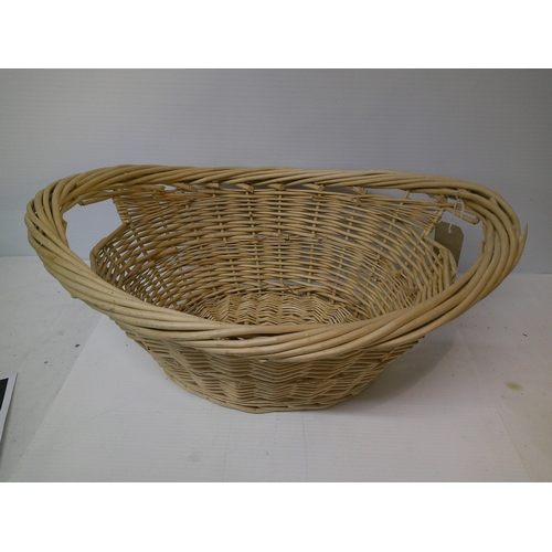 190 - A oval shaped basket - 60cmW x 24cmH