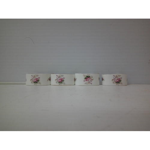 262 - Four Royal Albert - Lavender Rose - napkin rings