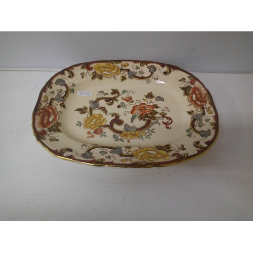 267 - A Mason's Brown Velvet plate - 29.5cm x 23.5cm