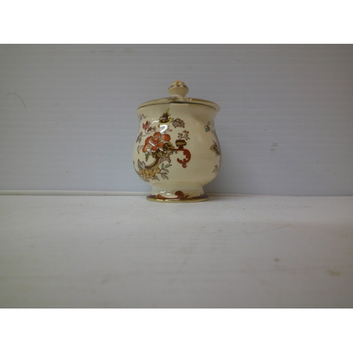 269 - A Mason's Brown Velvet - honey pot - 12cmH