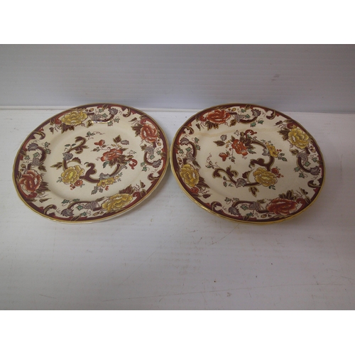 270 - Two Mason's Brown Velvet - side plates - 17.5cmD