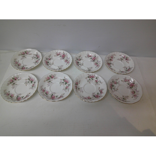 282 - Eight Royal Albert - Lavender Rose - saucers