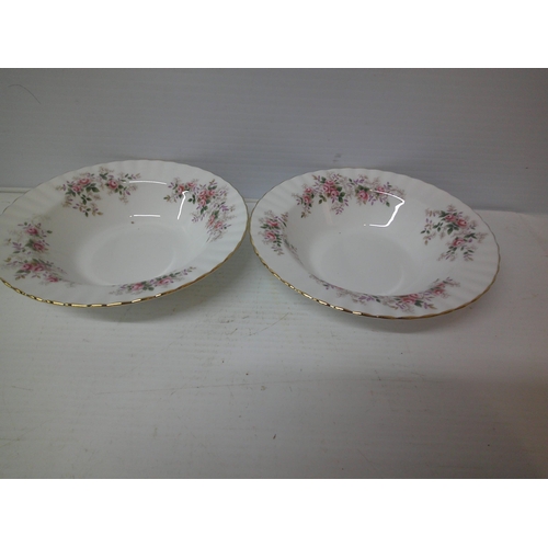 285 - Two Royal Albert - Lavender Rose - soup bowls - 20cmD