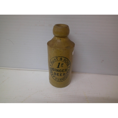 313 - A stoneware ginger beer bottle - 17cmH