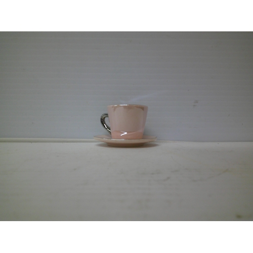 314 - A miniature cup & saucer - 4.5cmH