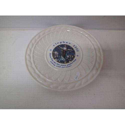 357 - A Belleek Clogher 2000 limited edition plate