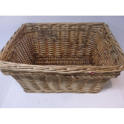 413 - A rectangular basket 56cm X 44cm X 27cm