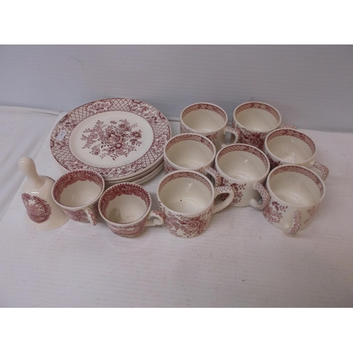 398 - Fifteen pieces of Mason's Stratford pottery.