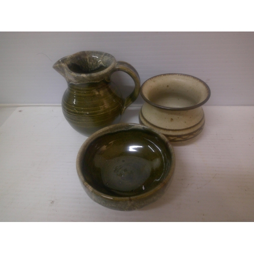 55 - Three stoneware items