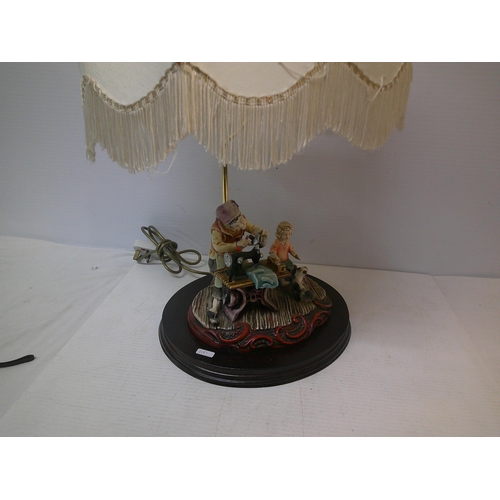 85 - A large figurine table lamp - pwo - 60cmH