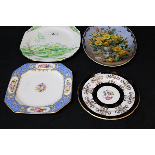 131 - Four coloured plates - 19cm x 19cm