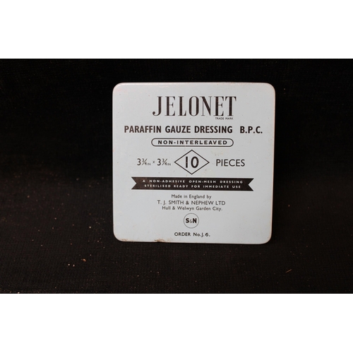 170 - A Jelonet paraffin gauze dressing tin - 11cm x 11cm x 2cm
