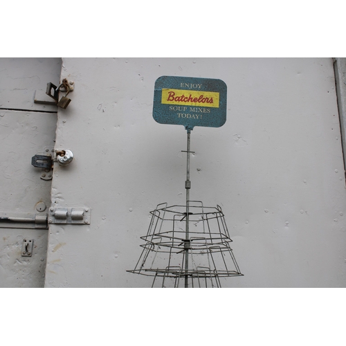 206 - A Batchelor's soup mix display rack - 164cmH