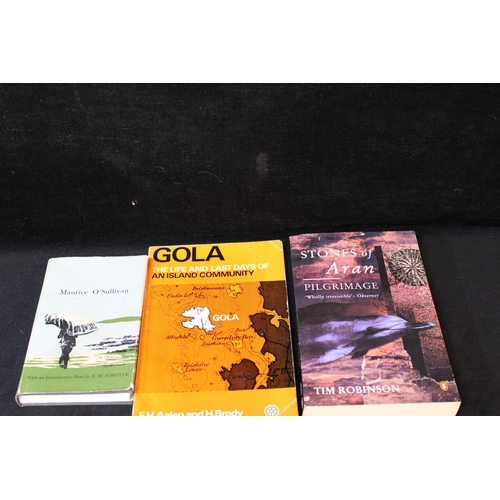 162 - 3 books, Gola the Life and Last Days of an Island Community, plus Stones of Aran by Tim Robinson & 2... 