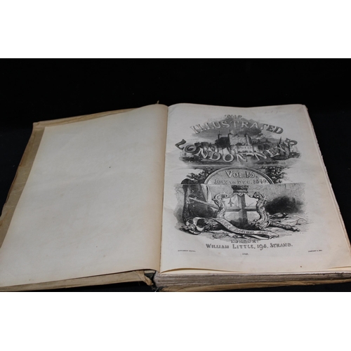 104 - The Illustrated London News 1849 (Hardback) - 40 x 31 cm - pages good