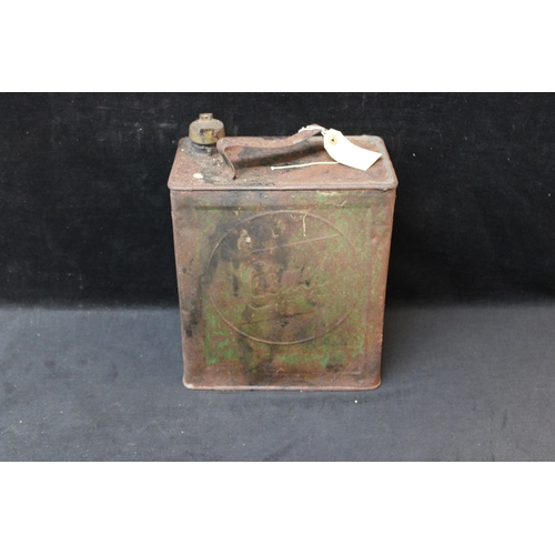 11 - A vintage Castrol oil can & contents